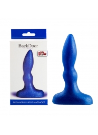 Синий анальный стимулятор Beginners p-spot massager - 11 см. - Lola Games - в Южно-Сахалинске купить с доставкой