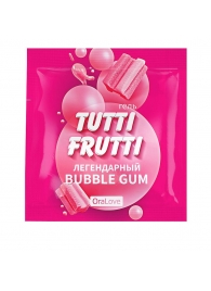 Пробник гель-смазки Tutti-frutti со вкусом бабл-гам - 4 гр. - Биоритм - купить с доставкой в Южно-Сахалинске