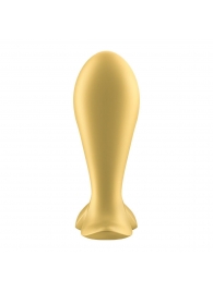 Золотистый анальный вибростимулятор Intensity Plug - Satisfyer - в Южно-Сахалинске купить с доставкой