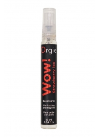 Оральный спрей ORGIE Wow! Strawberry Ice Blowjob Spray с охлаждающим и возбуждающим эффектом - 10 мл. - ORGIE - купить с доставкой в Южно-Сахалинске