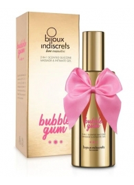 Гель с ароматом жвачки Bubblegum 2-in-1 Scented Silicone Massage And Intimate Gel - 100 мл. - Bijoux Indiscrets - купить с доставкой в Южно-Сахалинске