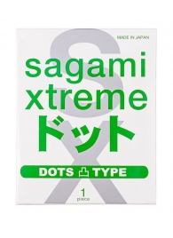 Презерватив Sagami Xtreme Type-E с точками - 1 шт. - Sagami - купить с доставкой в Южно-Сахалинске
