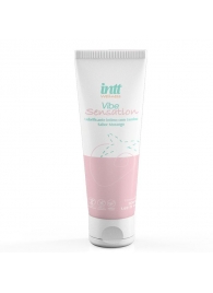 Лубрикант на водной основе Vibe Sensation с клубничным вкусом и легким вибрирующим эффектом - 50 гр. - INTT - купить с доставкой в Южно-Сахалинске