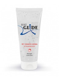 Лубрикант на водной основе Just Glide Strawberry с ароматом клубники - 200 мл. - Orion - купить с доставкой в Южно-Сахалинске