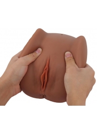 Мастурбатор Black Beauty - вагина и анус - S-HANDE - в Южно-Сахалинске купить с доставкой