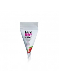 Съедобное согревающее массажное масло Love Me Tender Strawberry с ароматом клубники - 10 мл. - Love to Love - купить с доставкой в Южно-Сахалинске