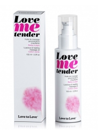 Съедобное согревающее массажное масло Love Me Tender Cotton Candy с ароматом сладкой ваты - 100 мл. - Love to Love - купить с доставкой в Южно-Сахалинске