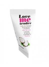 Съедобное согревающее массажное масло Love Me Tender Cocos с ароматом кокоса - 10 мл. - Love to Love - купить с доставкой в Южно-Сахалинске