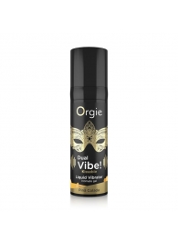 Съедобный гель Dual Vibe Pina Colada с эффектом вибрации и вкусом коктейля пина колада - 15 мл. - ORGIE - купить с доставкой в Южно-Сахалинске