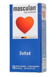 Презервативы с пупырышками Masculan Dotted - 10 шт. - Masculan - купить с доставкой в Южно-Сахалинске