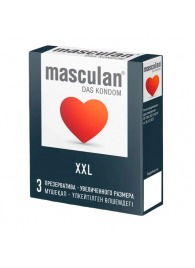 Презервативы увеличенного размера Masculan XXL - 3 шт. - Masculan - купить с доставкой в Южно-Сахалинске