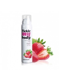 Массажная хрустящая пенка Tickle My Body Strawberry с ароматом клубники - 150 мл. - Love to Love - купить с доставкой в Южно-Сахалинске