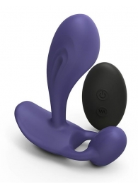 Темно-синий вибромассажер Witty P G Vibrator with Remote Control - Love to Love - в Южно-Сахалинске купить с доставкой