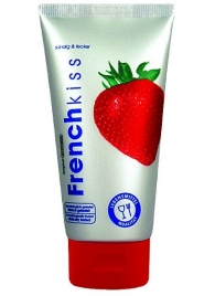 Съедобный лубрикант Frenchkiss с ароматом клубники - 75 мл. - Joy Division - купить с доставкой в Южно-Сахалинске