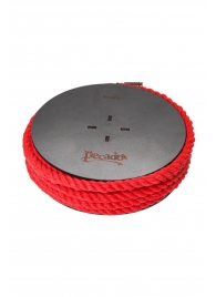 Красная веревка для шибари на катушке - 10 м. - Pecado - купить с доставкой в Южно-Сахалинске