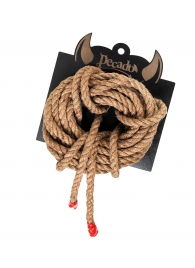 Джутовая веревка для шибари - 5 м. - Pecado - купить с доставкой в Южно-Сахалинске