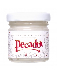 Массажная свеча Caramel   Popcorn - 35 мл. - Pecado - купить с доставкой в Южно-Сахалинске