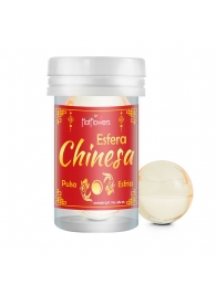 Интимный гель Chinesa Esfera с охлаждающе-пульсирующим эффектом (2 шарика по 3 гр.) - HotFlowers - купить с доставкой в Южно-Сахалинске