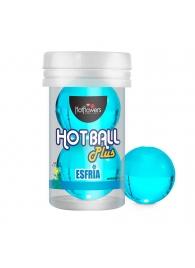 Лубрикант на масляной основе Hot Ball Plus с охлаждающим эффектом (2 шарика по 3 гр.) - HotFlowers - купить с доставкой в Южно-Сахалинске