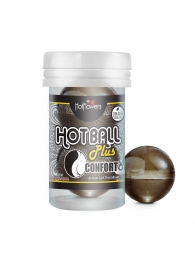 Анальный лубрикант на масляной основе Hot Ball Plus Conforto (2 шарика по 3 гр.) - HotFlowers - купить с доставкой в Южно-Сахалинске