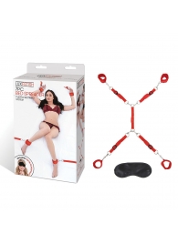Красная фиксация на матрас Classic Bedspreader - Lux Fetish - купить с доставкой в Южно-Сахалинске