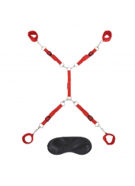 Красная фиксация на матрас Classic Bedspreader - Lux Fetish - купить с доставкой в Южно-Сахалинске