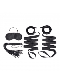Эротический набор 4PC Bondage Bed Strap   Flogger Kit - Lux Fetish - купить с доставкой в Южно-Сахалинске