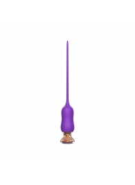 Фиолетовый тонкий стимулятор Nipple Vibrator - 23 см. - I-MOON - купить с доставкой в Южно-Сахалинске