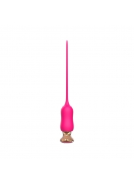 Розовый тонкий стимулятор Nipple Vibrator - 23 см. - I-MOON - купить с доставкой в Южно-Сахалинске