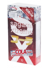 Ароматизированные презервативы Sagami Xtreme COLA - 10 шт. - Sagami - купить с доставкой в Южно-Сахалинске
