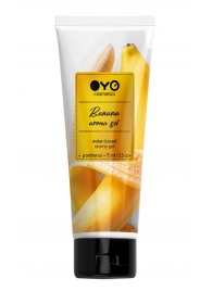 Лубрикант на водной основе OYO Aroma Gel Banana с ароматом банана - 75 мл. - OYO - купить с доставкой в Южно-Сахалинске