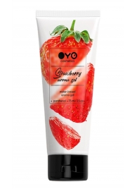 Лубрикант на водной основе OYO Aroma Gel Strawberry с ароматом клубники - 75 мл. - OYO - купить с доставкой в Южно-Сахалинске