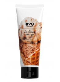 Лубрикант на водной основе OYO Aroma Gel Ice Cream с ароматом пломбира - 75 мл. - OYO - купить с доставкой в Южно-Сахалинске