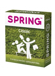 Классические презервативы SPRING CLASSIC - 3 шт. - SPRING - купить с доставкой в Южно-Сахалинске