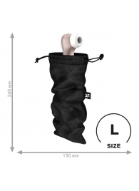Черный мешочек для хранения игрушек Treasure Bag L - Satisfyer - купить с доставкой в Южно-Сахалинске