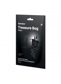 Черный мешочек для хранения игрушек Treasure Bag L - Satisfyer - купить с доставкой в Южно-Сахалинске
