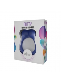 Синее эрекционное виброкольцо Nutty - Adrien Lastic - в Южно-Сахалинске купить с доставкой
