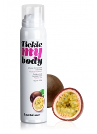Массажная хрустящая пенка Tickle my body с ароматом маракуйи - 150 мл. - Love to Love - купить с доставкой в Южно-Сахалинске