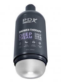 Мастурбатор в бутылке Shower Therapy Deep Cream - Pipedream - в Южно-Сахалинске купить с доставкой