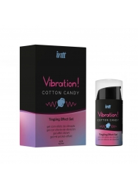 Жидкий вибратор Vibration Cotton Candy с ароматом сахарной ваты - 15 мл. - INTT - купить с доставкой в Южно-Сахалинске