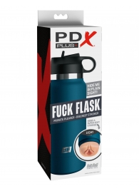 Мастурбатор-вагина в синей колбе F*ck Flask - Pipedream - в Южно-Сахалинске купить с доставкой