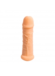 Телесный фаллоудлинитель Extra Size Bubbles - 15,5 см. - Lola Games - в Южно-Сахалинске купить с доставкой