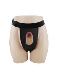 Полый страпон на регулируемых трусиках Houston - 17,5 см. - Baile - купить с доставкой в Южно-Сахалинске