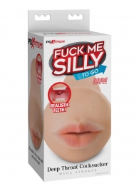 Телесный мастурбатор-ротик Deep Throat Cocksucker - Pipedream - в Южно-Сахалинске купить с доставкой