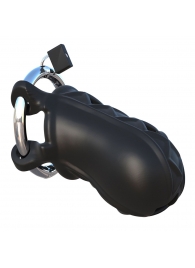 Черный замок верности Extreme Silicone Cock Blocker - Pipedream - купить с доставкой в Южно-Сахалинске