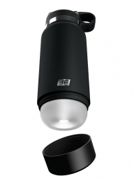 Черный мастурбатор в виде бутылки Fap Flask - Pipedream - в Южно-Сахалинске купить с доставкой