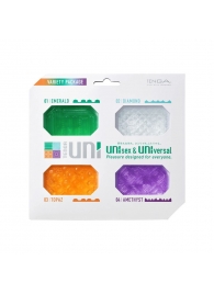 Набор из 4 мастурбаторов-стимуляторов Tenga Uni Variety Pack - Tenga - в Южно-Сахалинске купить с доставкой