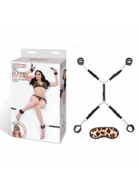 Леопардовая фиксация на матрас для рук и ног Classic Bedspreader - Lux Fetish - купить с доставкой в Южно-Сахалинске