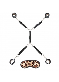 Леопардовая фиксация на матрас для рук и ног Classic Bedspreader - Lux Fetish - купить с доставкой в Южно-Сахалинске