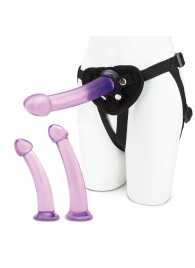 Тренировочный набор с тремя насадками Pegging Training Set - Lux Fetish - купить с доставкой в Южно-Сахалинске